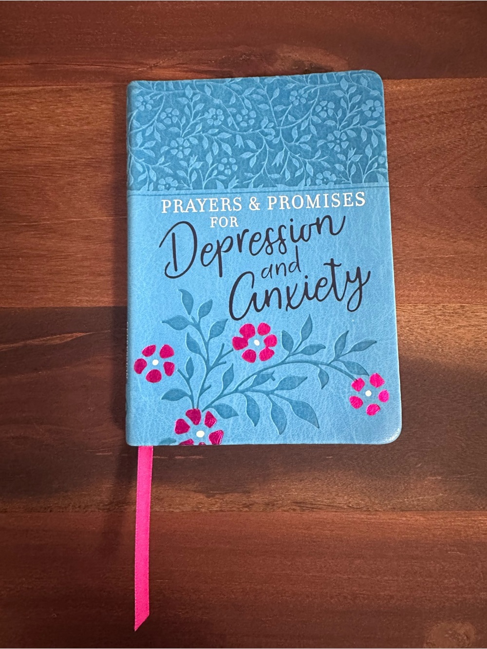 Prayers & Promises for Depression and Anxiety Softcover Journal - Blue
